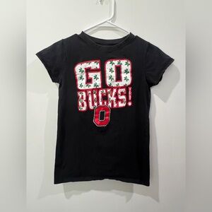 Ohio State Black and Red Short Sleeve Tee